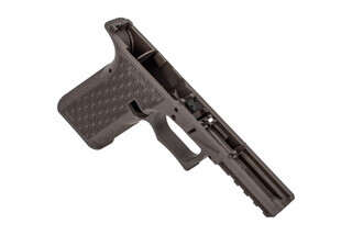 The Grey Ghost Precision Combat Pistol Frame black features a more ergonomic grip angle